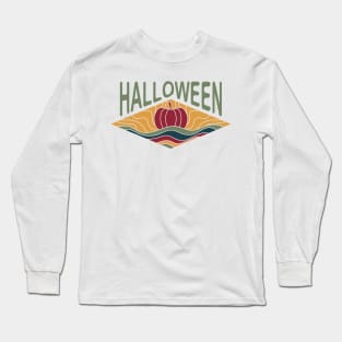 Vintage Halloween Pumpkin Long Sleeve T-Shirt